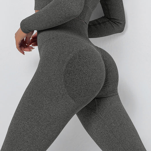Leggins Yoga Sin Costuras Transpirables de Tejido Europeo y Americano - Image 7