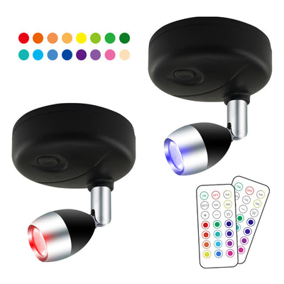 Foco LED Inalámbrico RGB con Control Remoto y Ángulo Ajustable - Image 8