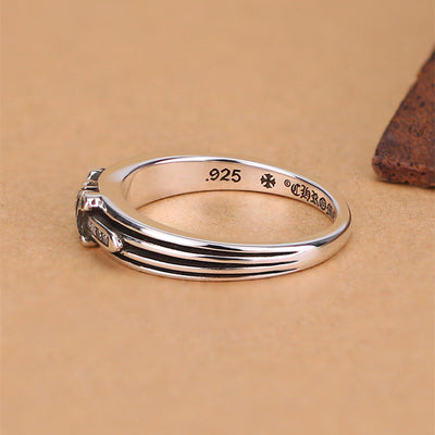 Anillo de Plata 925 con Espada y Daga de Diamantes - Image 5