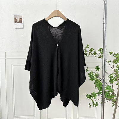 Chaleco Cardigan Tejido Ligero Liso con Hebilla - Prenda Versátil All-Match - Image 8
