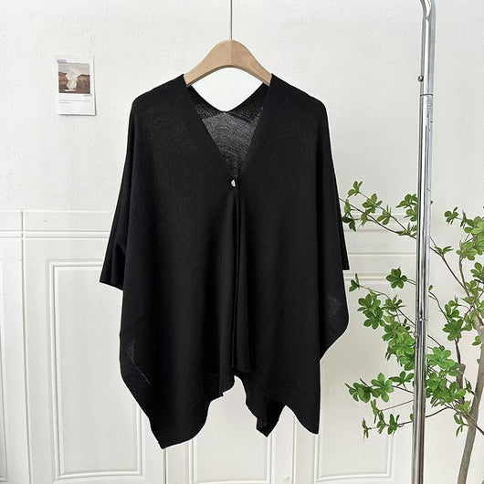 Chaleco Cardigan Tejido Ligero Liso con Hebilla - Prenda Versátil All-Match - Image 8