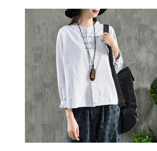 Camisa Cuadriculada Oversize Vintage con Detalles de Encaje - Image 12