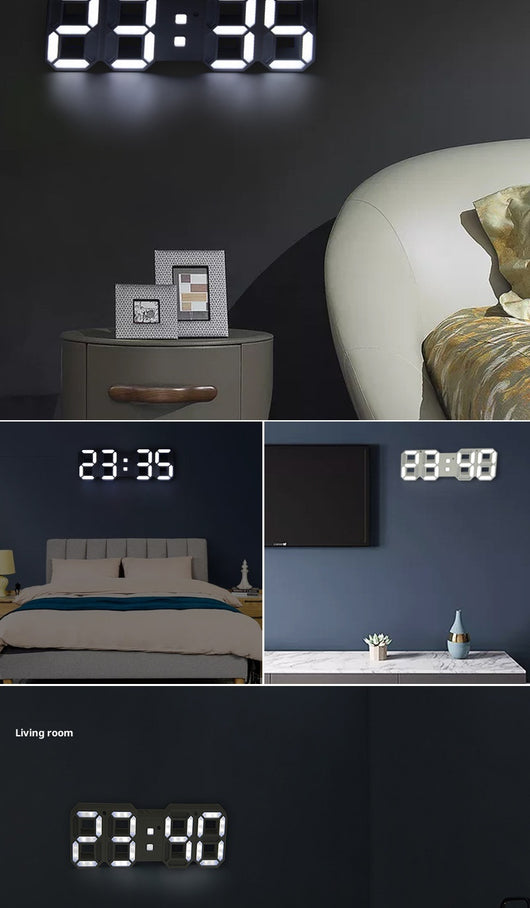 Reloj de Pared LED Luminiscente con Diseño Moderno para Sala y Dormitorio - Image 6