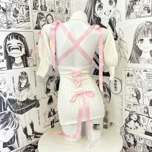 Vestido Suéter con Lazo Japonés para Otoño - Image 4
