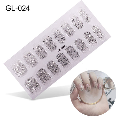 Pegatinas de Uñas con Efecto Láser y Película de Aceite Colorida - Image 36