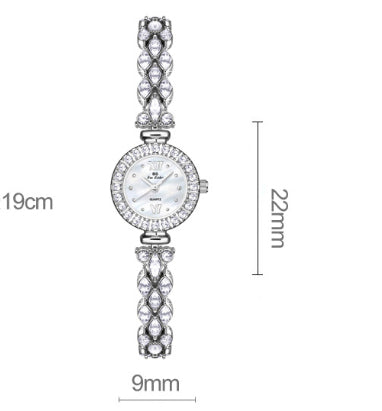 Reloj Sirena Lujo Ligero con Cristal Zircón Ojo de Caballo Estrellado - Image 9