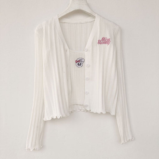 Cardigan Holgado Estilo Universitario para Mujer - Image 64