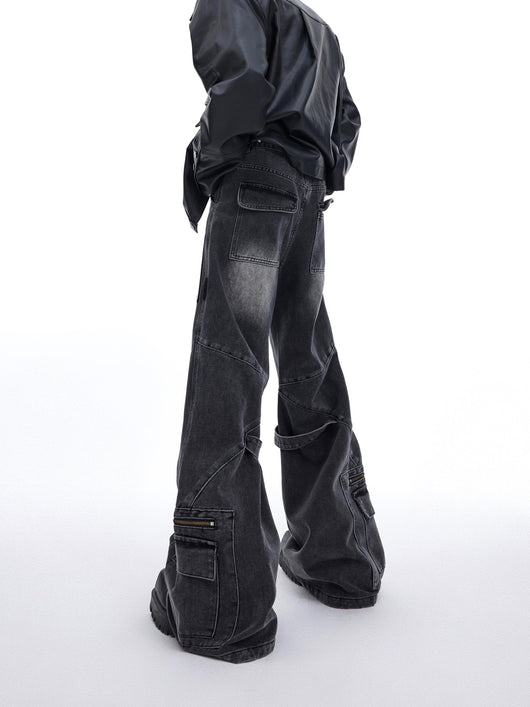 Pantalones Skinny Desgastados con Parches y Diseño Vintage - Image 9