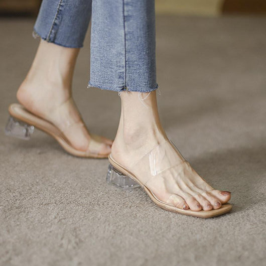 Tacones Medianos con Cristales y Plataforma Chunky - Image 12