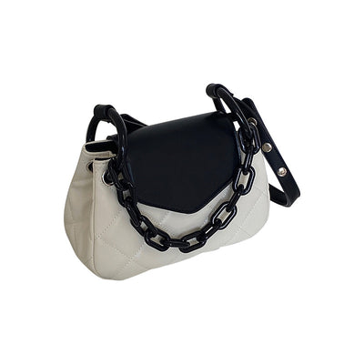 Bolso Cuadrado Pequeño con Cadena de Una Sola Asa - Image 6