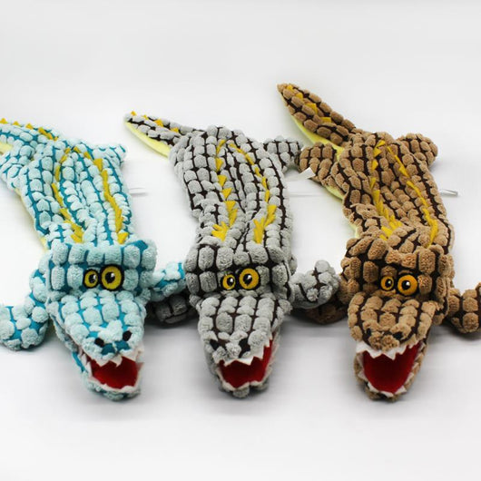 Juguete Mordedor de Cocodrilo con Sonidos para Perros - Image 3