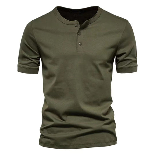 Playera Casual de Cuello Redondo para Hombre - Colores Sólidos - Image 2