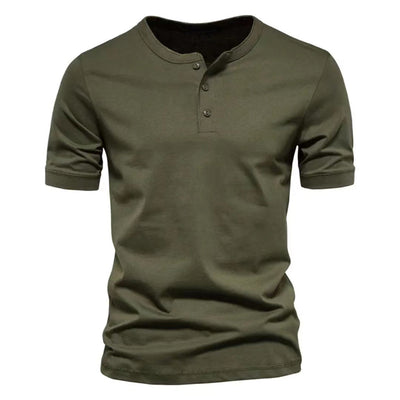 Playera Casual de Cuello Redondo para Hombre - Colores Sólidos - Image 2