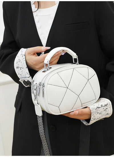 Bolso Pequeño Retro de Patchwork Trendy con Tres Capas - Image 13