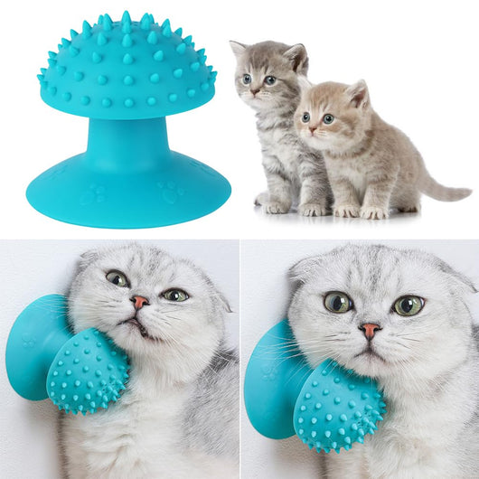 Rascador y Masajeador Felino con Menta - Cepillo de Aseo para Gatos - Image 3