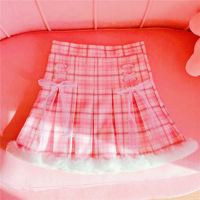 Minifalda Plisada Cuadrille Kawaii de Invierno - Estilo Coreano - Image 9