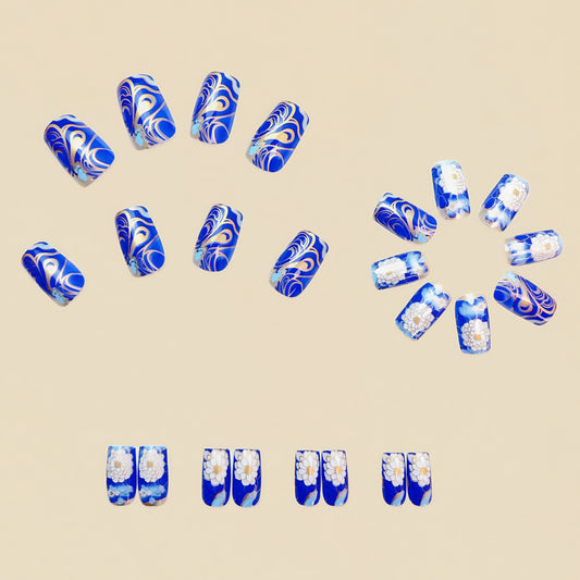 Set de 24 Uñas Postizas Desprendibles Medianas - Image 2