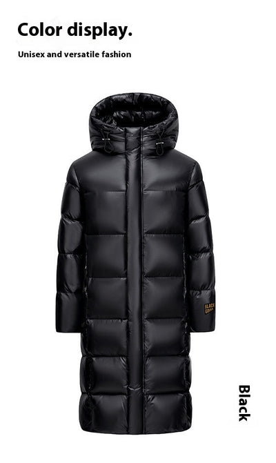 Abrigo Largo Acolchado de Plumón de Ganso Premium - Corte Oversize Hasta la Rodilla - Image 12