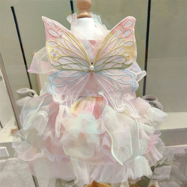 Vestido Infantil con Alas de Mariposa - Diseño de Personalidad