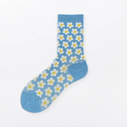 Calcetines Floral Doble Aguja Estilo Hyuna - Image 8