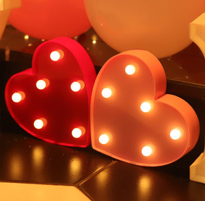Letras y Números LED Luminosos para Decoración - Lámpara de Batería Romántica - Image 92