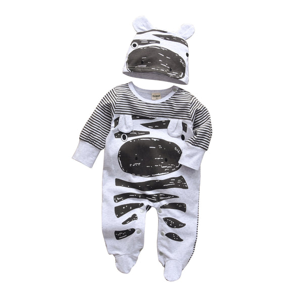 Mameluco Bebé Estampado Panda Primavera Otoño