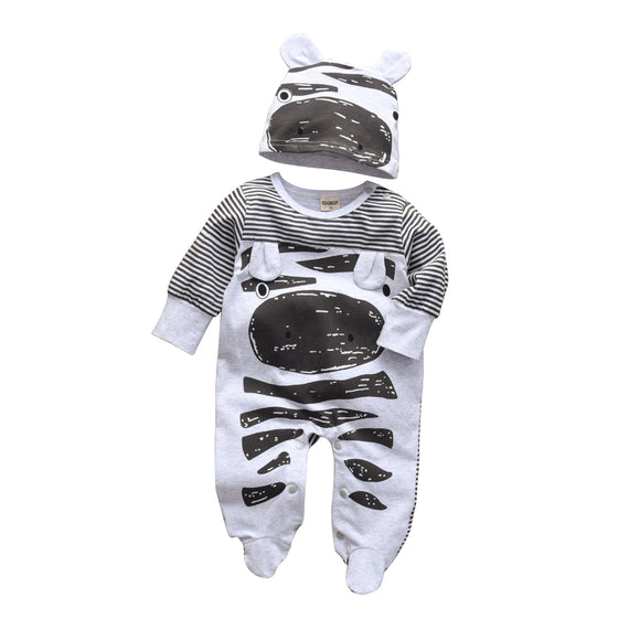 Mameluco Bebé Estampado Panda Primavera Otoño