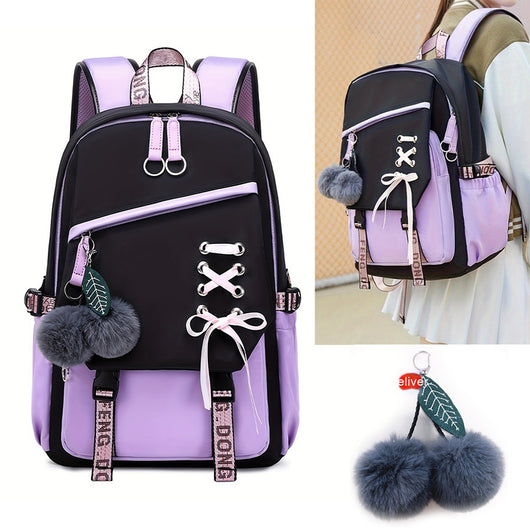 Mochila para Mujer con Lazo, Bonita y Dulce para Chicas