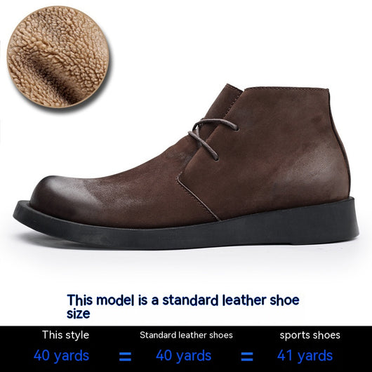 Botas Martin de Cuero para Hombre con Suela Gruesa y Caña Media - Image 9