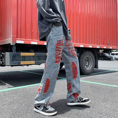 Jeans Vintage Holgados Rotos y Desgastados para Hombre - Image 10