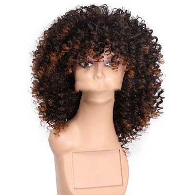 Peluca Sintética de Rizos Africanos para Mujer - Estilo Europeo y Americano - Image 3