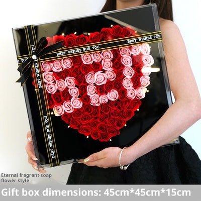 Ramo de Flores Eternas para San Valentín y Cumpleaños en Caja de Regalo - Image 3