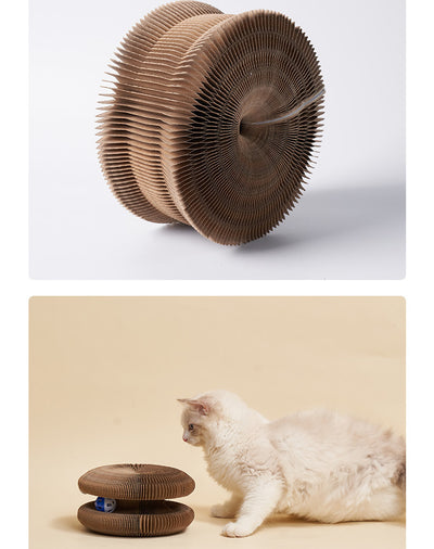 Rascador Ondulado para Gatos - Juguete Desestresante con Cartón Corrugado - Image 13