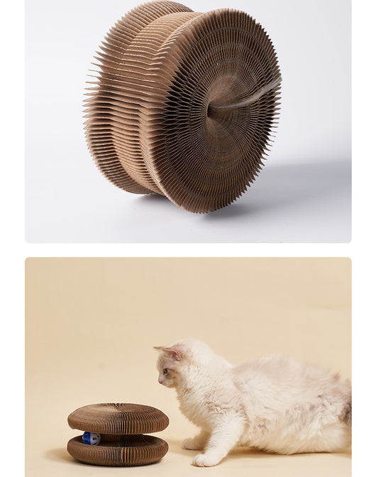 Rascador Ondulado para Gatos - Juguete Desestresante con Cartón Corrugado - Image 13