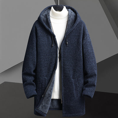 Cardigan Sudadera con Capucha y Forro Polar para Hombre - Abrigo Medio - Image 5