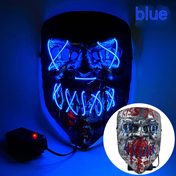 Máscara LED Fría para Halloween - Accesorio de Terror Profesional - Image 4