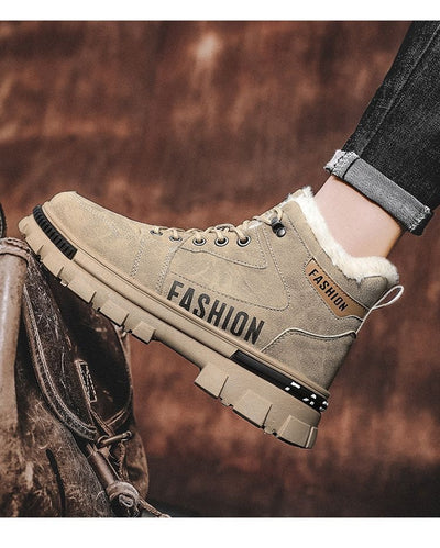 Zapatos Cálidos de Algodón con Forro Polar para Hombre - Image 14