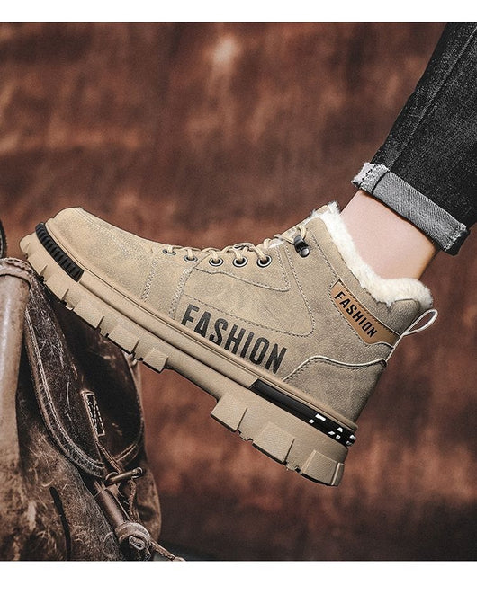 Zapatos Cálidos de Algodón con Forro Polar para Hombre - Image 14