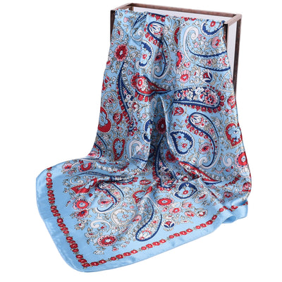 Pañuelo de Seda Estampado Anacardo Xinjiang Grande - Image 5