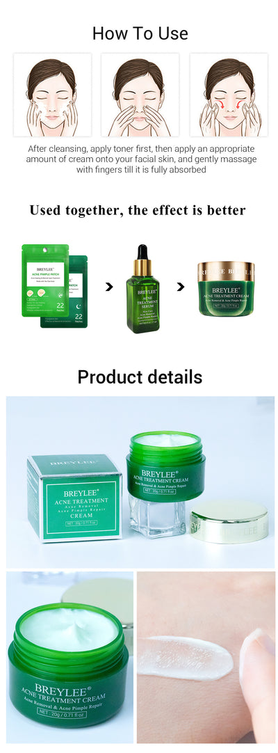 Crema Facial de Árbol de Té BREYLEE - Tratamiento Anti-Acné y Cicatrices - Image 10