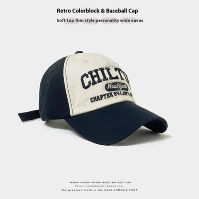 Gorra de Béisbol Retro con Combinación de Colores para Bebé - Protección Solar Verano - Image 9