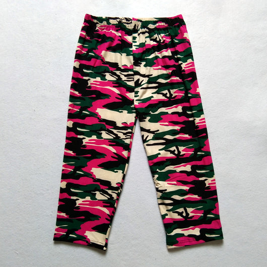 Leggings Cortos Estampado Camuflaje Militar para Verano