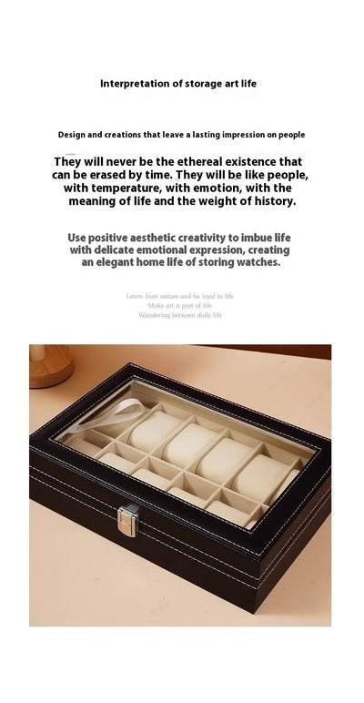 Caja Organizadora de Cuero para Relojes de Lujo - Image 24