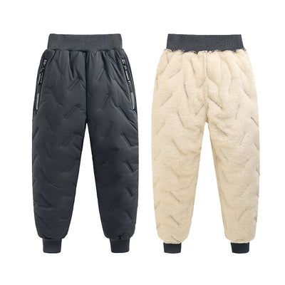 Pantalones Térmicos Infantiles Impermeables con Forro de Lana de Cordero - Image 5