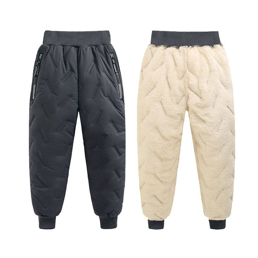 Pantalones Térmicos Infantiles Impermeables con Forro de Lana de Cordero - Image 5