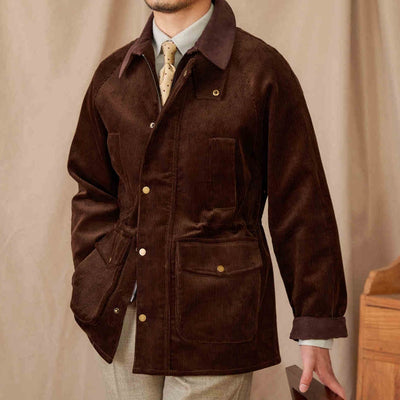 Chaqueta Safari Vintage de Pana Térmica Slim-fit - Image 4