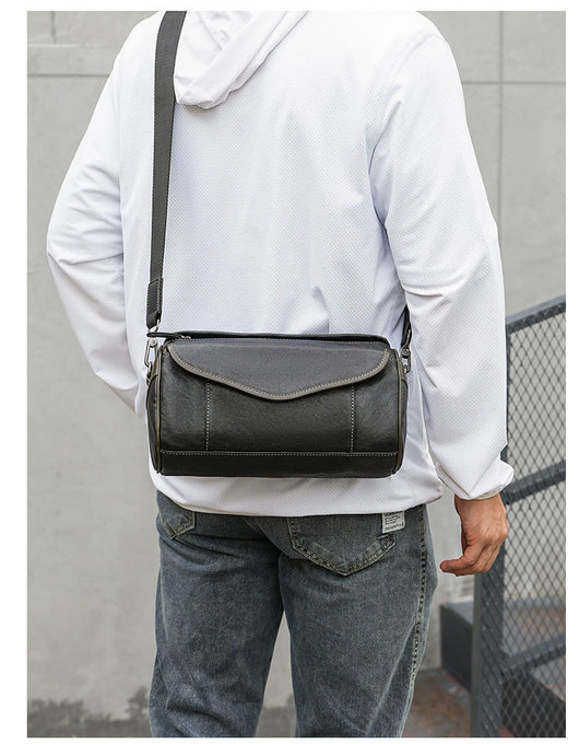 Bolsa Crossbody de Cuero Curtido al Vegetal para Hombre - Estilo Vintage - Image 15