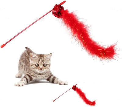 Juguete Interactivo para Gatos con Plumas y Pelota Crujiente - Image 11
