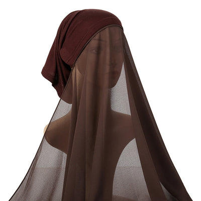 Traje de Gasa Perla para Mujer con Pañoleta Coordinada - Image 9