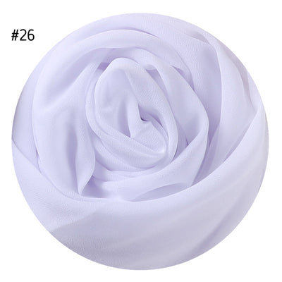 Pañuelo de Gasa Perlada en Colores Sólidos - Cobertura Elegante Monocromática - Image 29